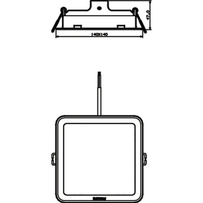 LED ПАНЕЛ КВАДРАТ 12.5W 1300LM 4000K 14X12.5CM PHILIPS