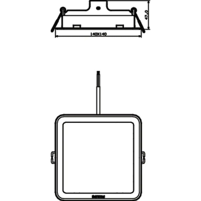 LED ПАНЕЛ КВАДРАТ 12.5W 1300LM 6500K 14X3.5CM PHILIPS