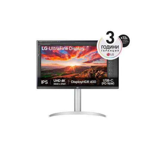 LG 27UP850K-W 27’’ UltraFine UHD IPS 4K 5ms 1200:1 400cd/m2