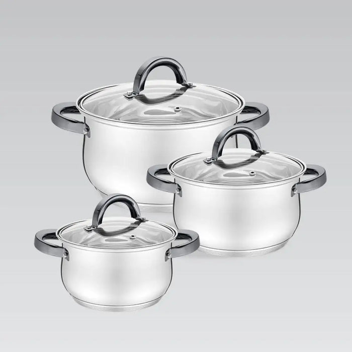 MAESTRO MR-3522-6M-BLACK Комплект тенджери от 6 части