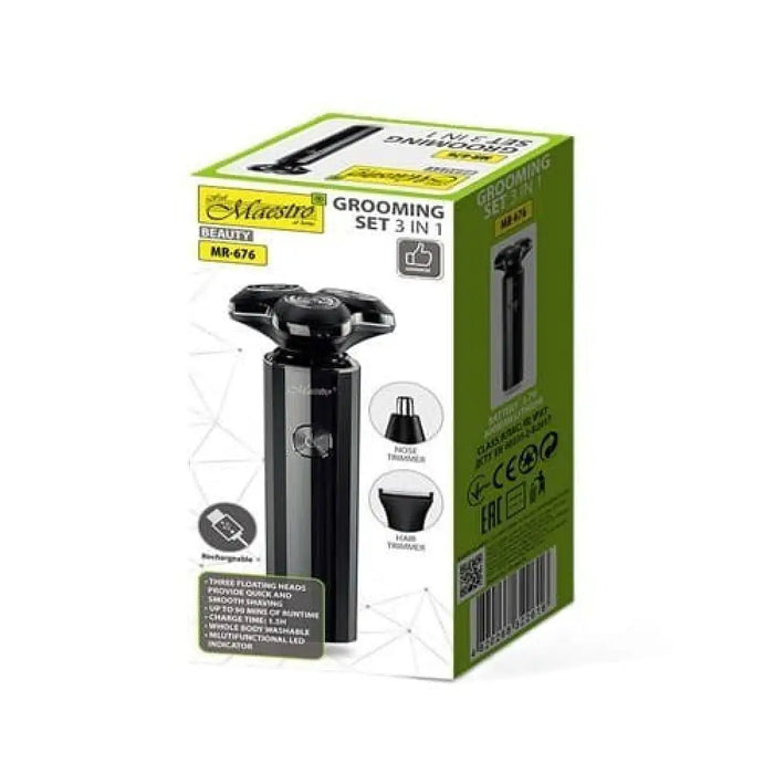 MAESTRO MR-676 USB комплект за бръснене 3 в 1