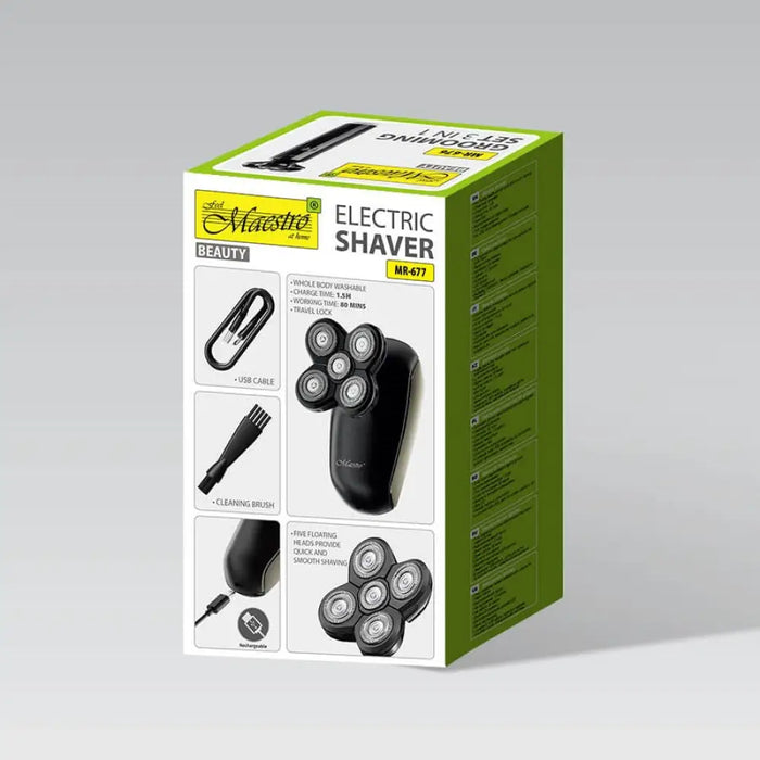 MAESTRO MR-677 USB електрическа самобръсначка