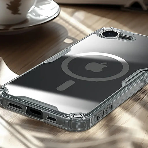 Магнитен калъф Nillkin Nature Pro за iPhone 16e - прозрачен