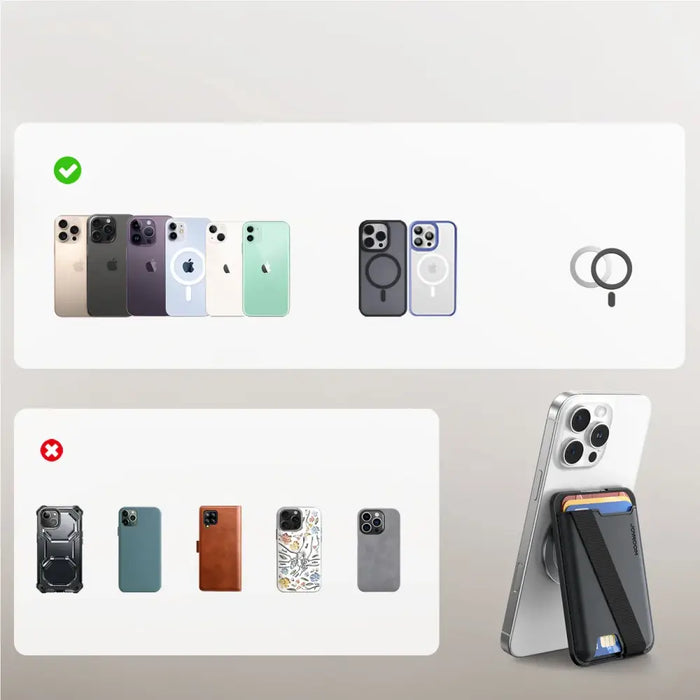 Магнитен портфейл Joyroom JR-ZS432 съвместим с MagSafe