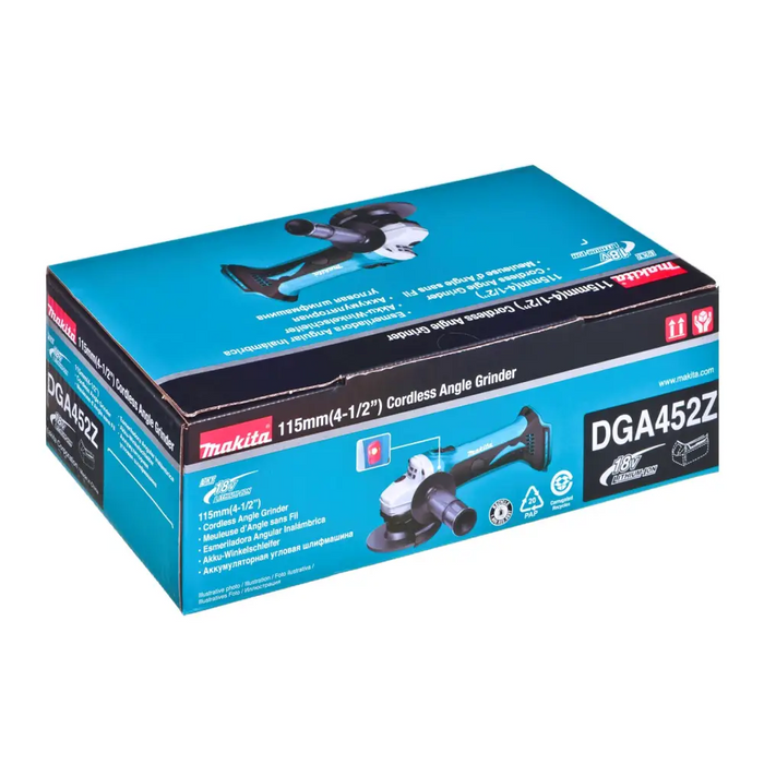 MAKITA DGA452Z Ъглошлайф 115 мм 18 V Черен Син