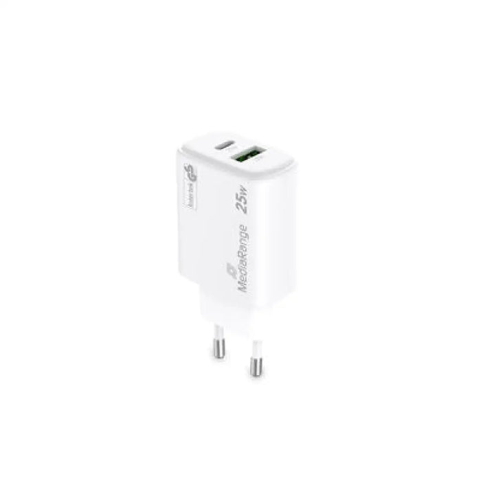 MediaRange Адаптер за бързо зареждане 25W GaN 1x USB-C и 1x