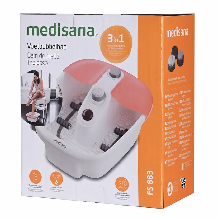 Medisana FS 883 Foot Spa вана за крака 80 W Оранжево Бяло