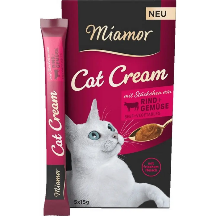 MIAMOR Cat Cream Beef - лакомства за котки - 5х15гр