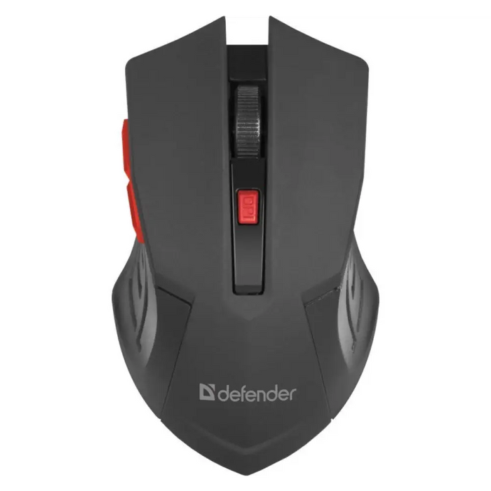 МИШКА DEFENDER ACCURA MM-275 RF BLACK & RED ОПТИЧНА 1600DPI