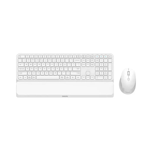 Мишка и клавиатура Philips SPT6607W/16 Бял QWERTY
