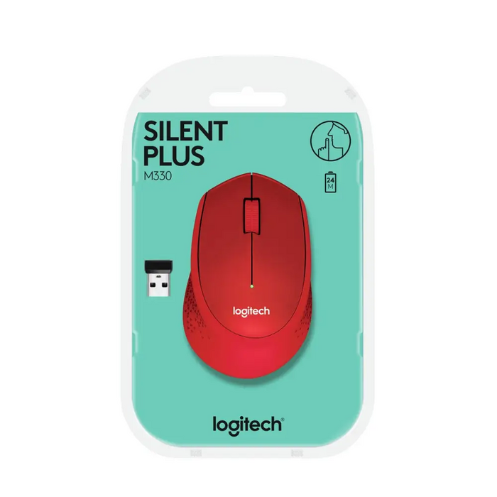 Мишка Logitech M330 Silent Plus Red