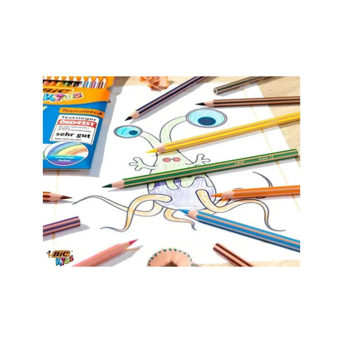 МОЛИВИ 12 ЦВЯТА STRIPES BIC