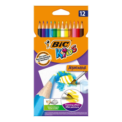 МОЛИВИ АКВАРЕЛНИ 12 ЦВЯТА BIC
