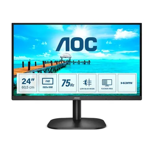 Монитор AOC 24B2XHM2 23.8’ VA WLED 1920x1080@75Hz