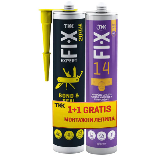 МОНТАЖНО ЛЕПИЛО TKK FIX EXPERT SEAL AND BOND + FIX