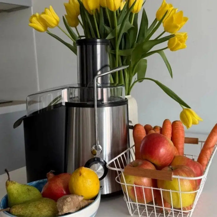 MPM MSO-18-M Сокоизтисквачка 1000 W Черна Сребриста