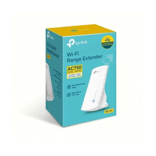 Мрежов усилвател TP-LINK RE190 AC750 бял