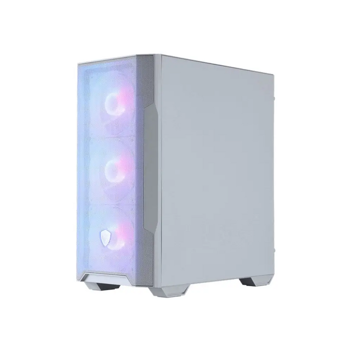 MSI MAG FORGE M100R Midi Tower прозрачен бял