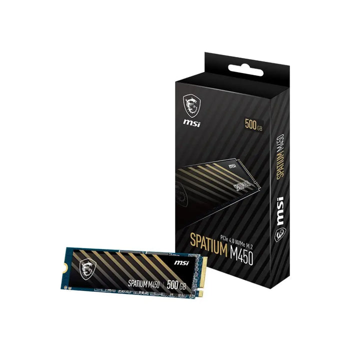 MSI SPATIUM M450 PCIe 4.0 NVMe M.2 500GB PCI Express 4.0 3D