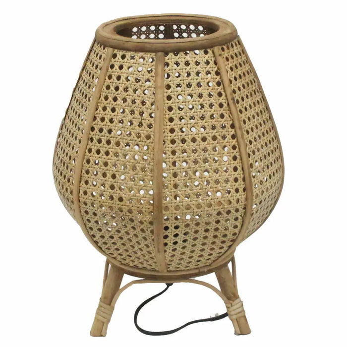 Настолна лампа DKD Home Decor Кафяв Pатан 50 W (29 x 29 x