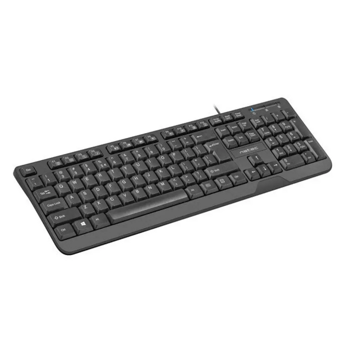NATEC КЛАВИАТУРА TROUT SLIM USB US LAYOUT ЧЕРНА