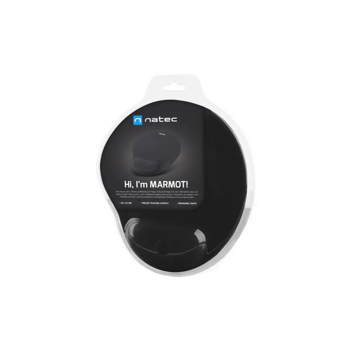 Natec MARMOT гел подложка за мишка черна