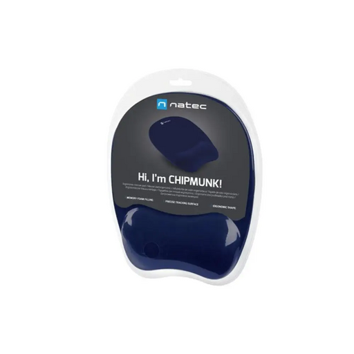 NATEC ПОДЛОЖКА ЗА МИШКА CHIPMUNK NAVY BLUE 230X200MM MEMOR