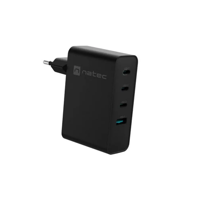 Natec USB Charger Ribera 3X USB-C + 1x USB-A 100W Черен