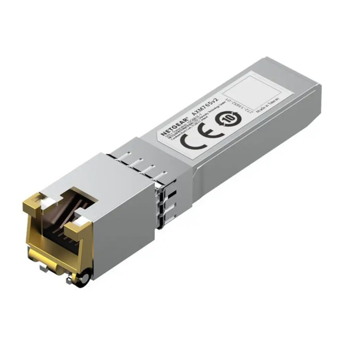 NETGEAR 10GBASE-T SFP + трансивър AXM765v2 осигурява 10G