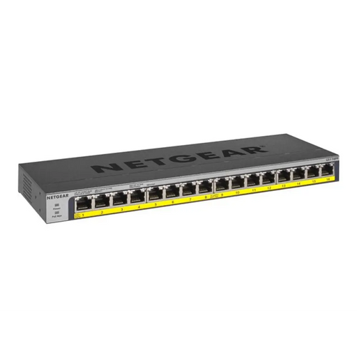 NETGEAR 16PT POE/POE + GIGABIT НЕУПРАВЛЯВАН СУИЧ