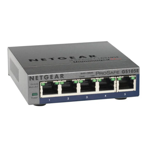 NETGEAR 5-портов Gigabit Plus Ethernet комутатор - Настолен