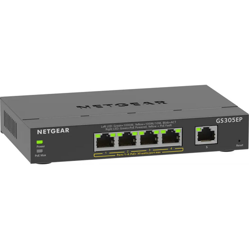 NETGEAR 5PT GE Plus Switch W/POE +