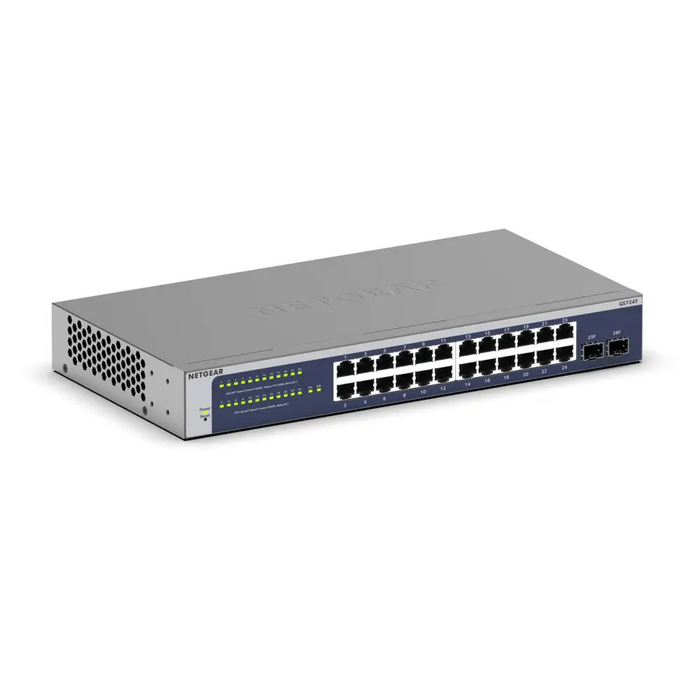 NETGEAR GS724T 24 портов Gigabit Smart Switch 2x комбиниран