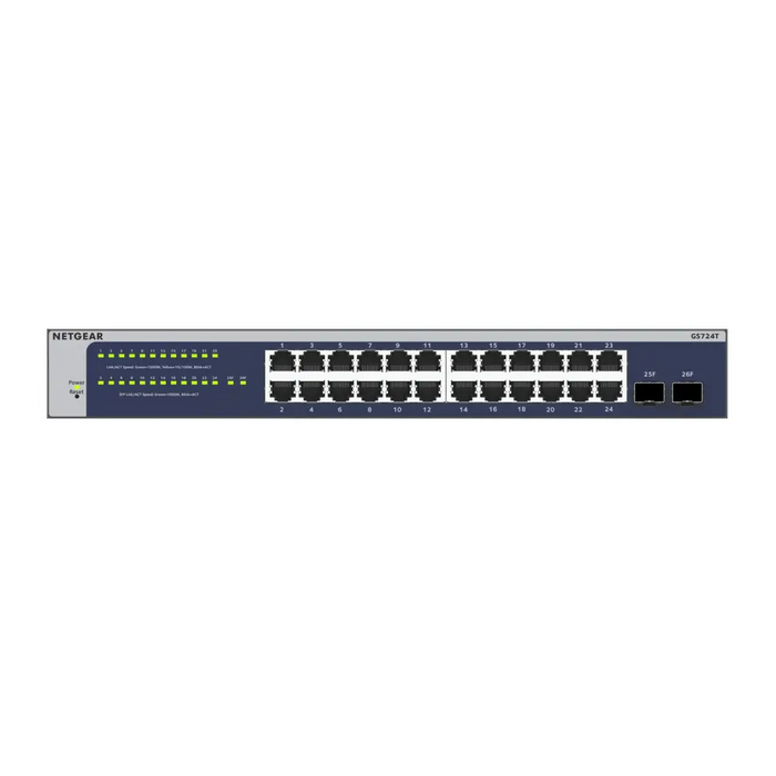NETGEAR GS724T 24 портов Gigabit Smart Switch 2x комбиниран