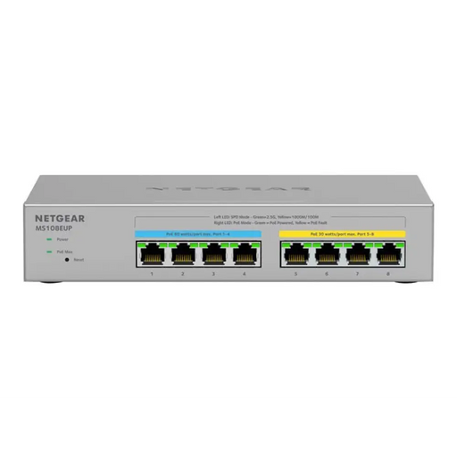 NETGEAR MS108EUP 8-Port Ultra60 PoE + + Multi-Gigabit 2.5G