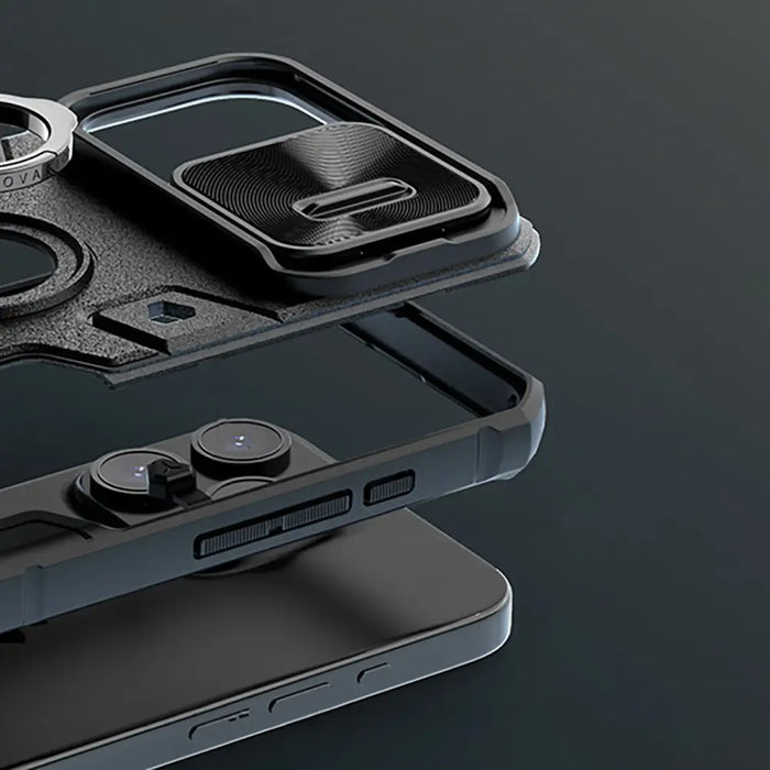 Nillkin CamShield Armor Case за iPhone 15 Pro Max - черен