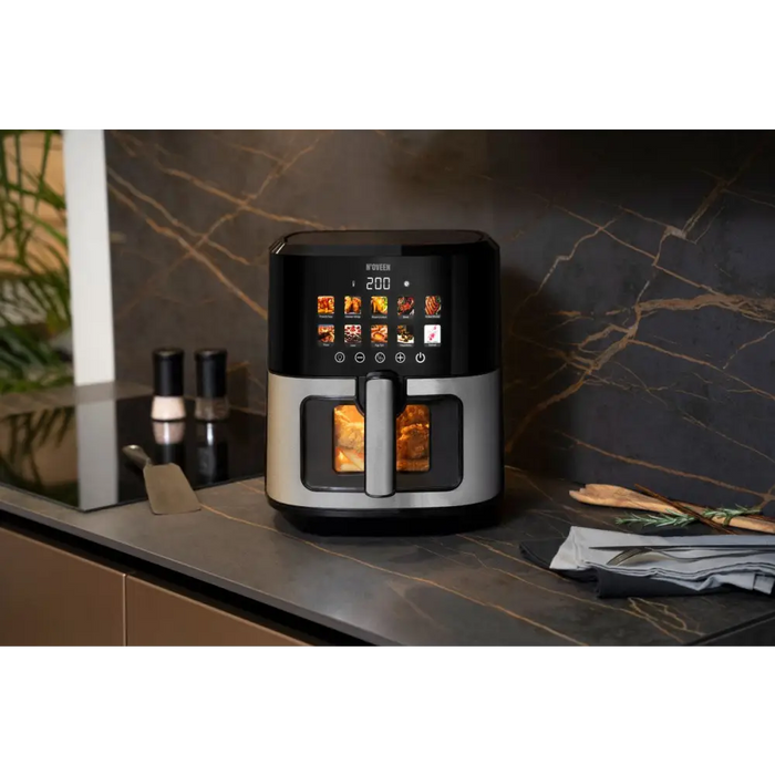 N’oveen AF770 X-LINE Фритюрник без мазнина Черен Сребрист