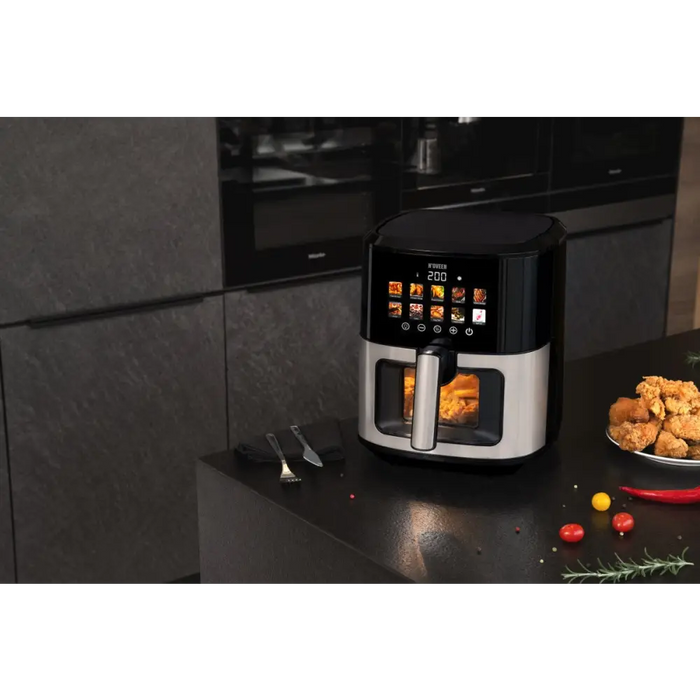 N’oveen AF770 X-LINE Фритюрник без мазнина Черен Сребрист