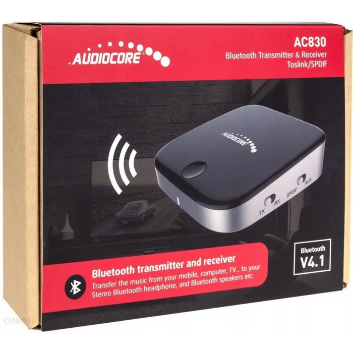 Odbiornik Bluetooth 5.0 AUX Baseus Qiyin (черен)