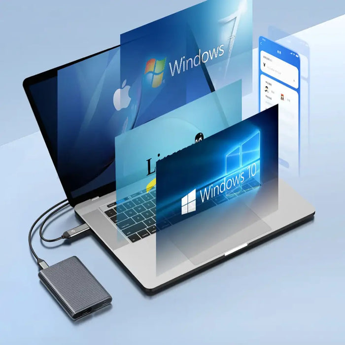 Orico AM2C3-2SN двоен отсек за два диска M.2 SATA + NVME