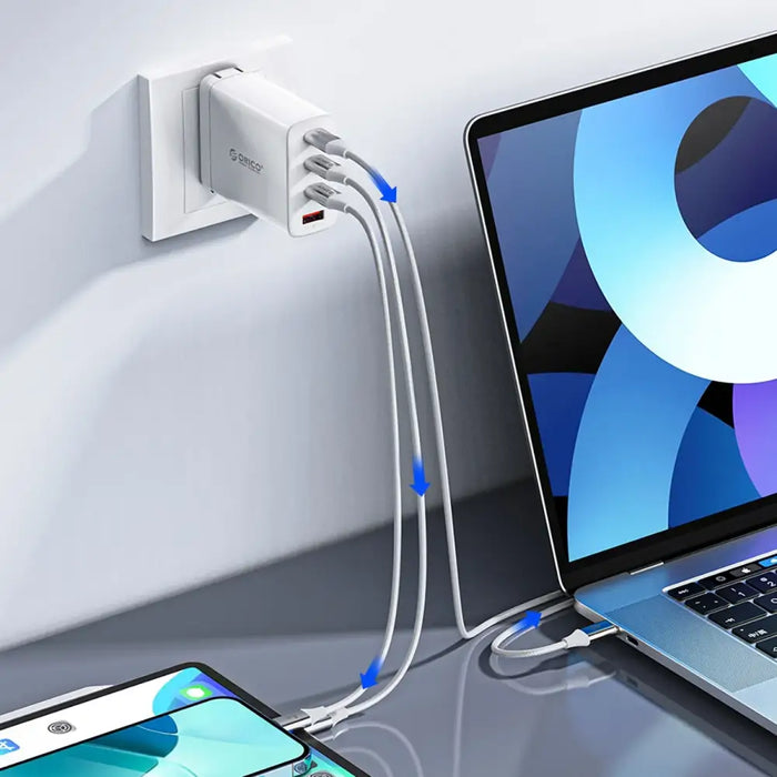 Orico CDX 60W 3A Power Delivery USB-C - USB-C 1m кабел - бял