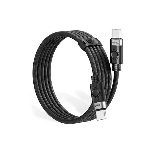 Orico CDX 60W 3A захранване USB-C - USB-C 1m кабел - черен