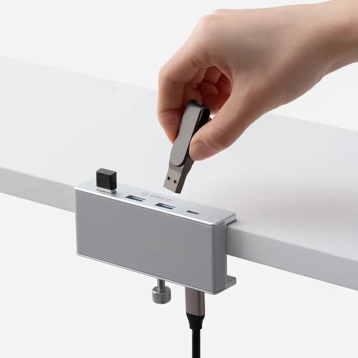 Orico MH4PC Хъб монтиран на скоба USB-C / 3x USB-A 3.0 + 1x