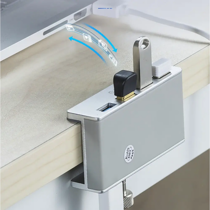 Orico MH4PU хъб монтиран на скоба 4x USB-A 3.0 - сребрист