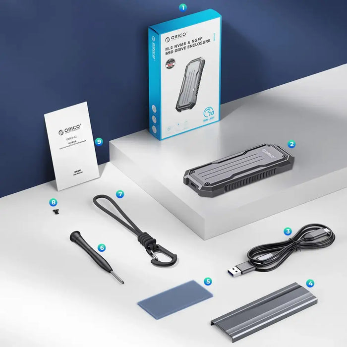 Orico OXS2C3-G2 M.2 NVMe/SATA SSD USB-C 3.2 Tactical