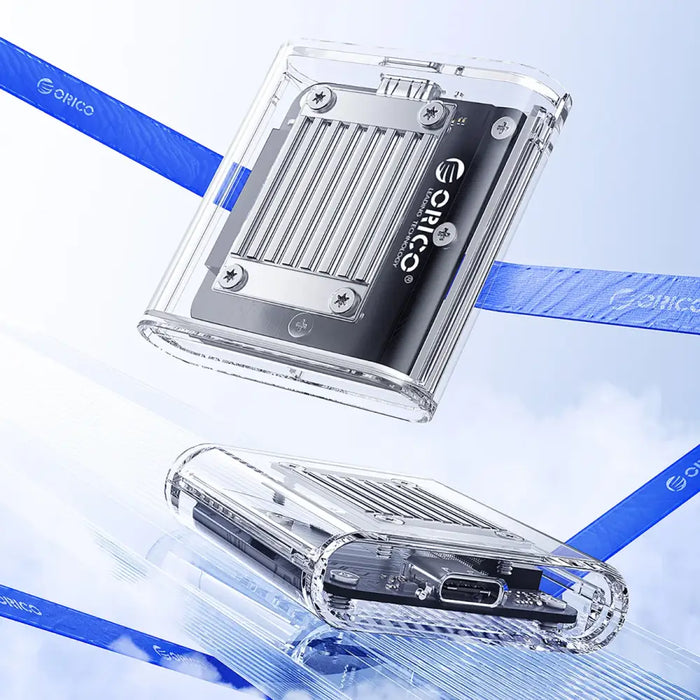 Orico TC20-M2-10G M.2 NVME USB-C 3.2 Disk Caddy - Прозрачен