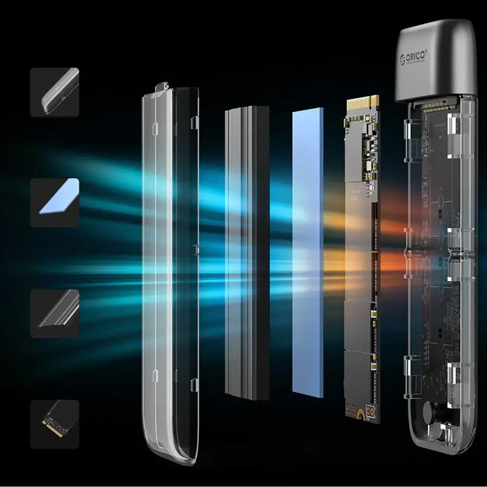 Orico TXM2-C3 M.2 NVME USB-C 3.2 10Gb/s дисково устройство