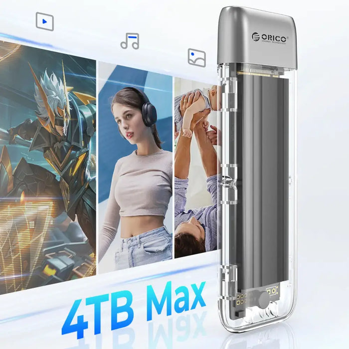 Orico TXM2-C3 M.2 NVME USB-C 3.2 10Gb/s дисково устройство