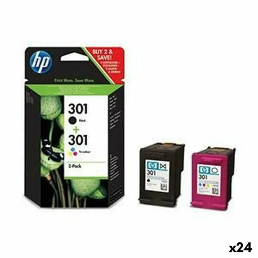 Оригиална касета за мастило HP 301 Жълт (24 броя)