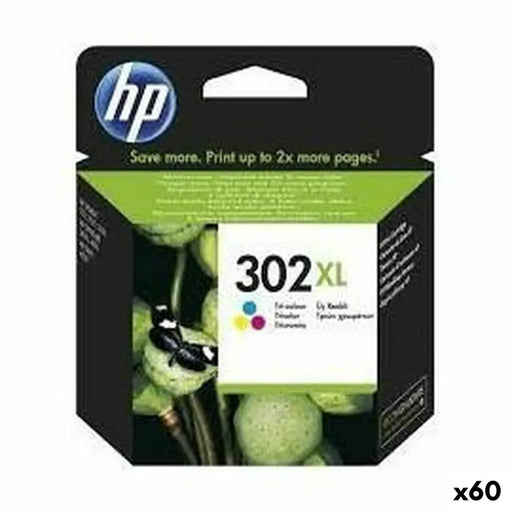 Оригиална касета за мастило HP 302XL Трицветен (60 броя)